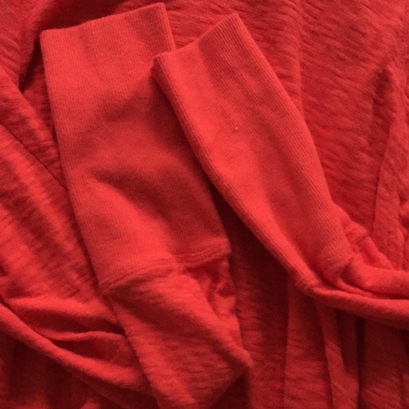 LUCY & LAUREL STRETCH RED BOHO OVERSIZED TOP S - Picture 9 of 11